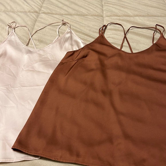 Two Satin Spaghetti Strap Camisoles - Picture 6 of 12